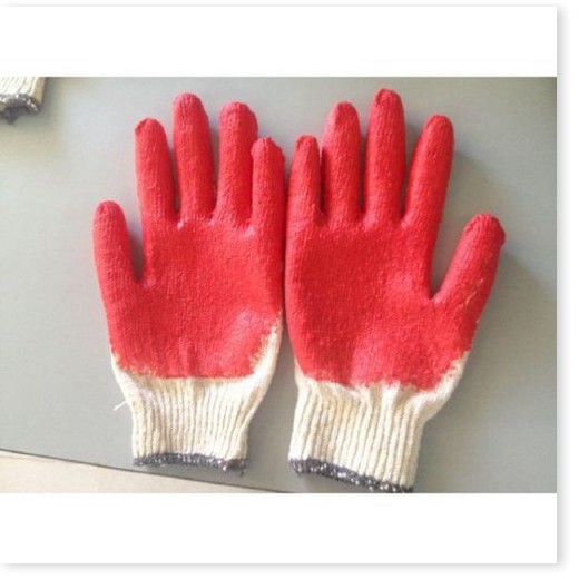 1 bịch găng tay sơn đỏ lao động (10 đôi) 2021