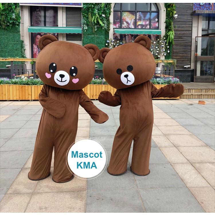 Mascot Gấu Brown cỡ đại