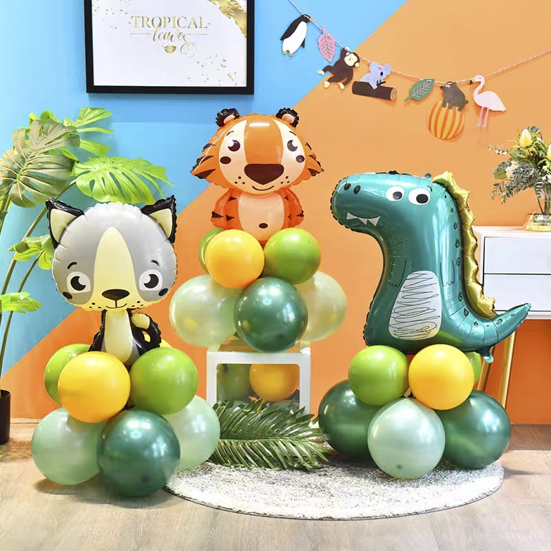 Bóng bay hình con vật dễ thương trang trí sinh nhật thôi nôi đầy tháng bé trai bé gái HAPPYKID BBHCV