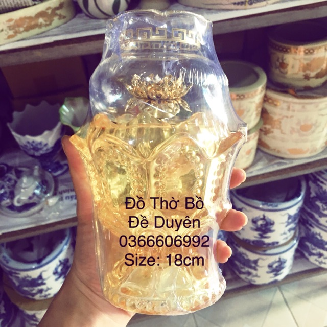 Đèn dầu vàng size 18cm