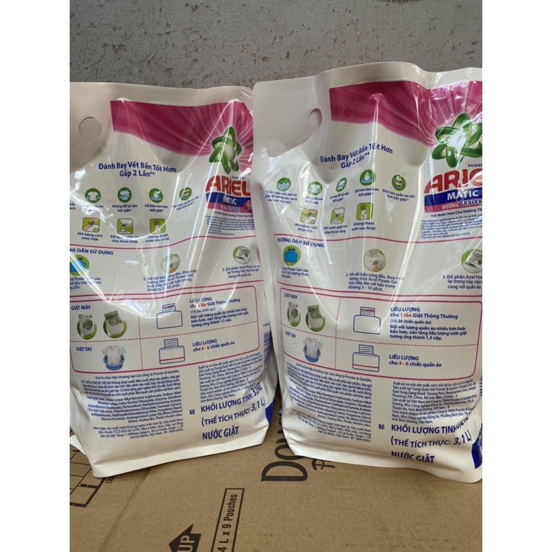 COMBO 2 Túi Nước Giặt Ariel Hương Downy 3,2kgX2 (Mầu hồng)