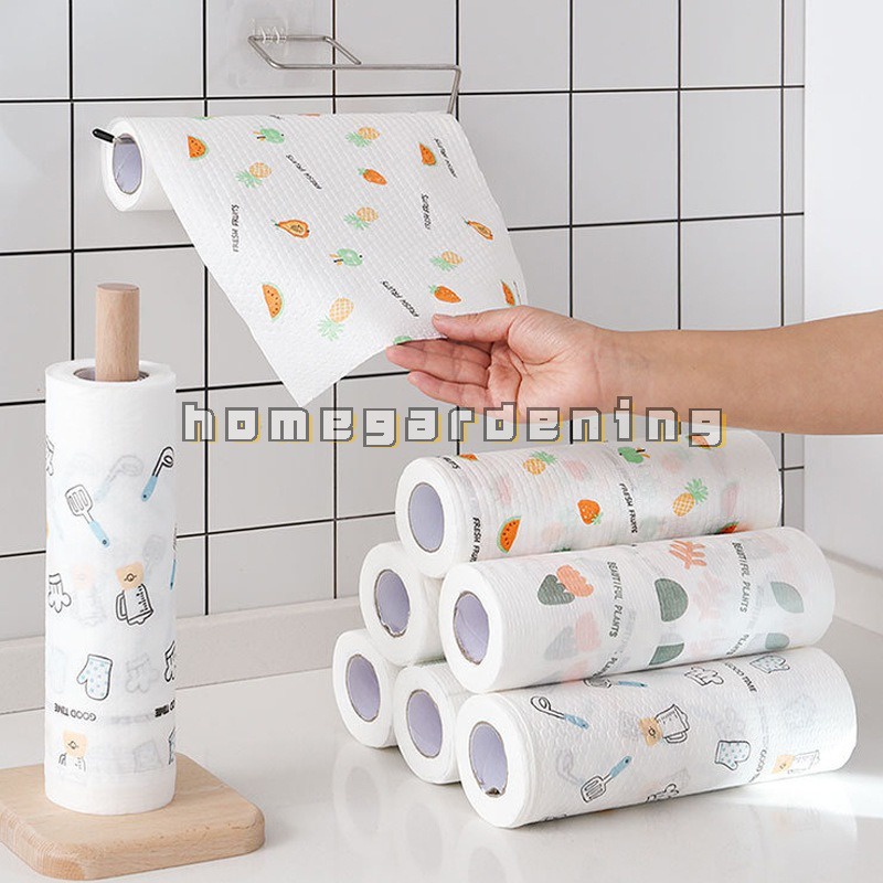 Cuộn 50 Khăn Lau Chén Dĩa Dùng Một Lần Tiện Dụng