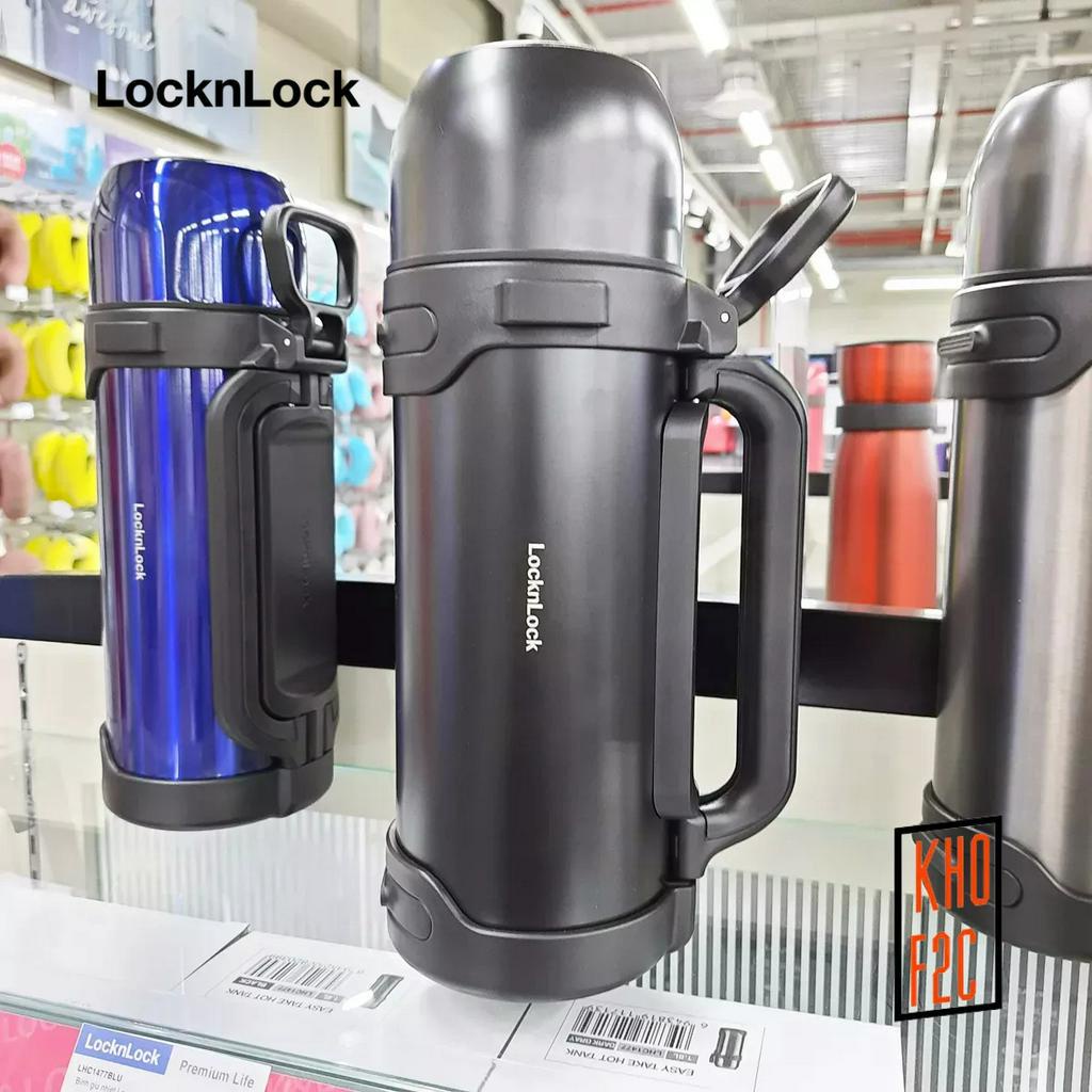 [Lock&Lock] Bình giữ nhiệt LocknLock Easy Take Hot Tank 1.8L LHC1477 (màu đen)