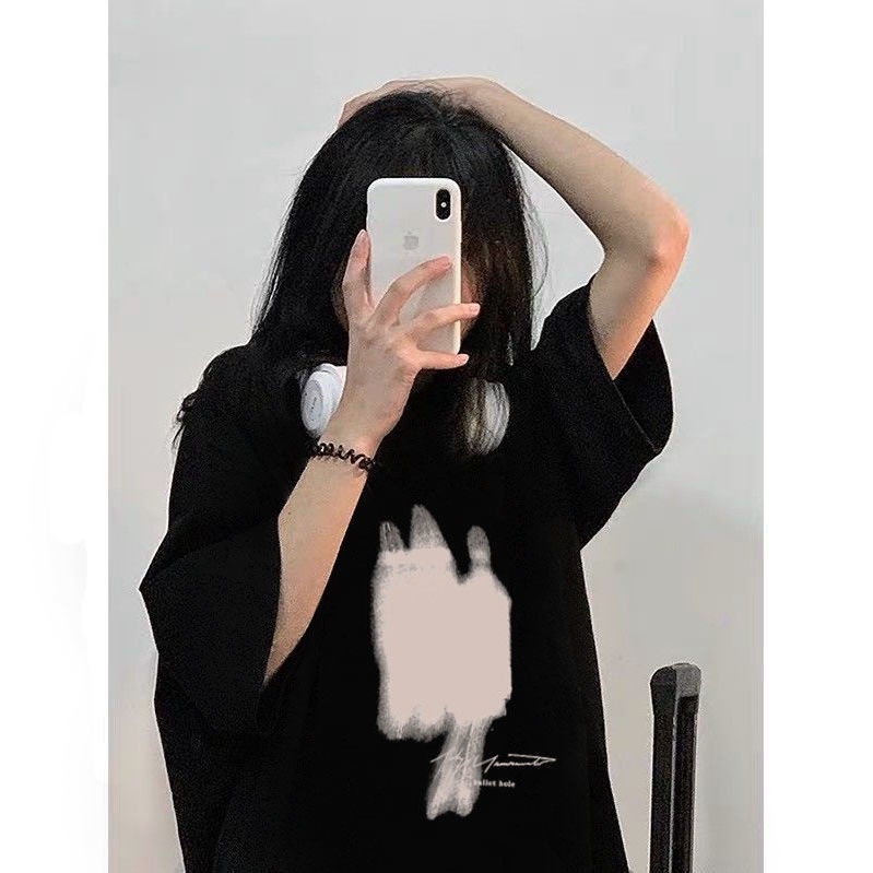 Áo Thun Tay Ngắn Dáng Rộng In Hình Gấu Thời Trang Mùa Hè 2022 Mới Cho Nữ