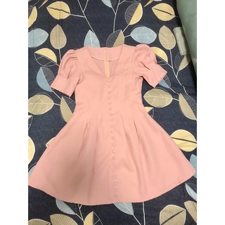 Pass váy màu hồng nhạt size S