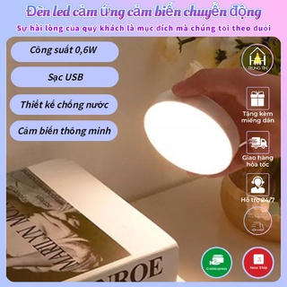 【SẴN MIẾNG DÍNH NAM CHÂM】Đèn led cảm ứng cảm biến chuyển động gắn dán tường tủ cầu thang thông minh tự động phát sáng