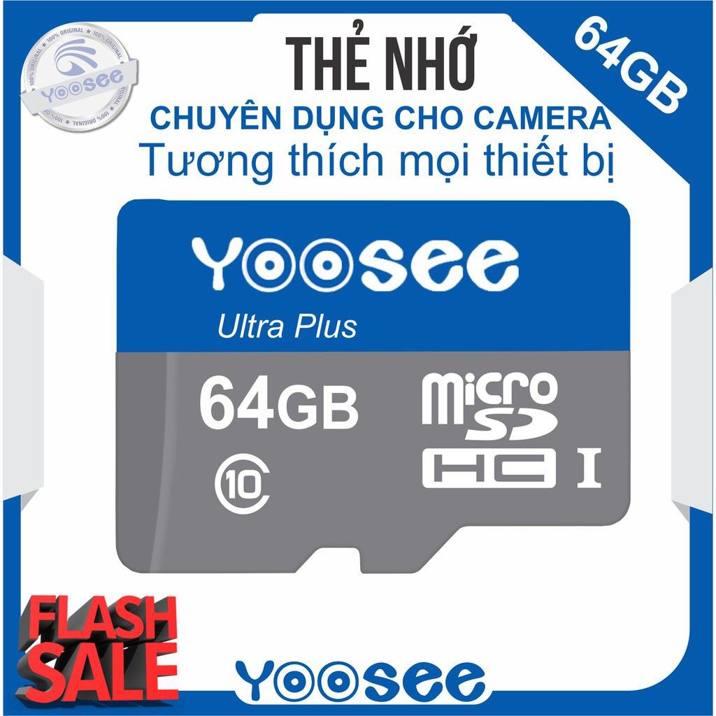 Thẻ nhớ YooSee chính hãng - 64GB tốc độ cao C10Bảo hành 12 tháng | BigBuy360 - bigbuy360.vn