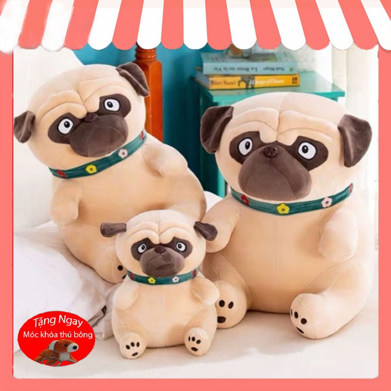 Gấu bông chó Pug mặt xệ 🐕cao cấp🐕 – Chất liệu mịn cao cấp, dễ thương – GB42