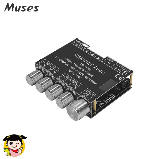 Bảng Mạch Khuếch Đại Âm Thanh Bluetooth Dc5-24v 50w + 50w + 100w 2.1 Kênh