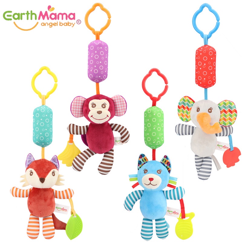 ZHANQI TOYS Đồ Chơi Thú Nhồi Bông Mềm Mại Có Âm Thanh Vui Nhộn Cho Bé 0-3 Tuổi