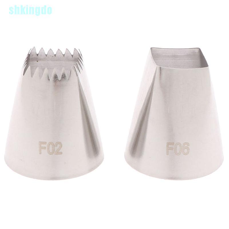 Set 4 Đui Bắt Kem Trang Trí Bánh Bằng Thép Không Gỉ