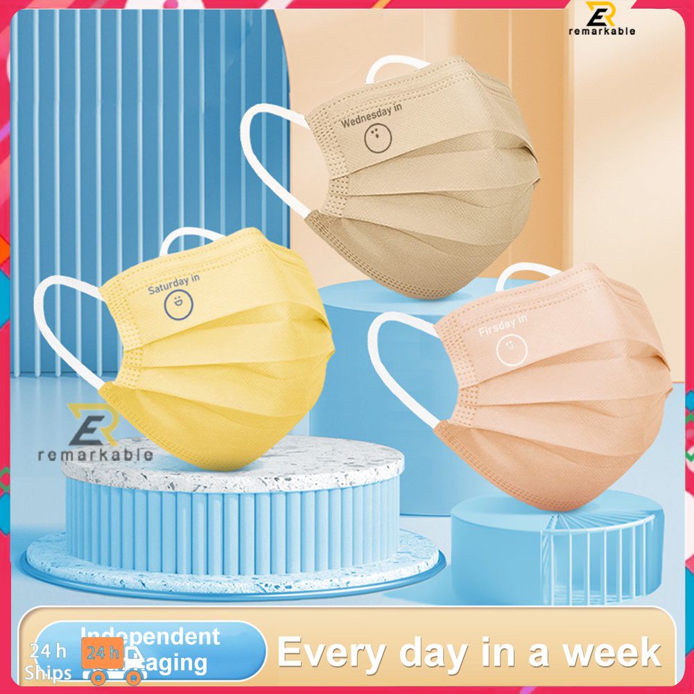 Sẵn Sàng Cổ 10 Cái Trưởng Thành Macaron Màu Dùng Một Lần Bảo Vệ Mặt Nạ 3 Lớp Phòng Chống Mặt Nạ (Cá Nhân Gói)