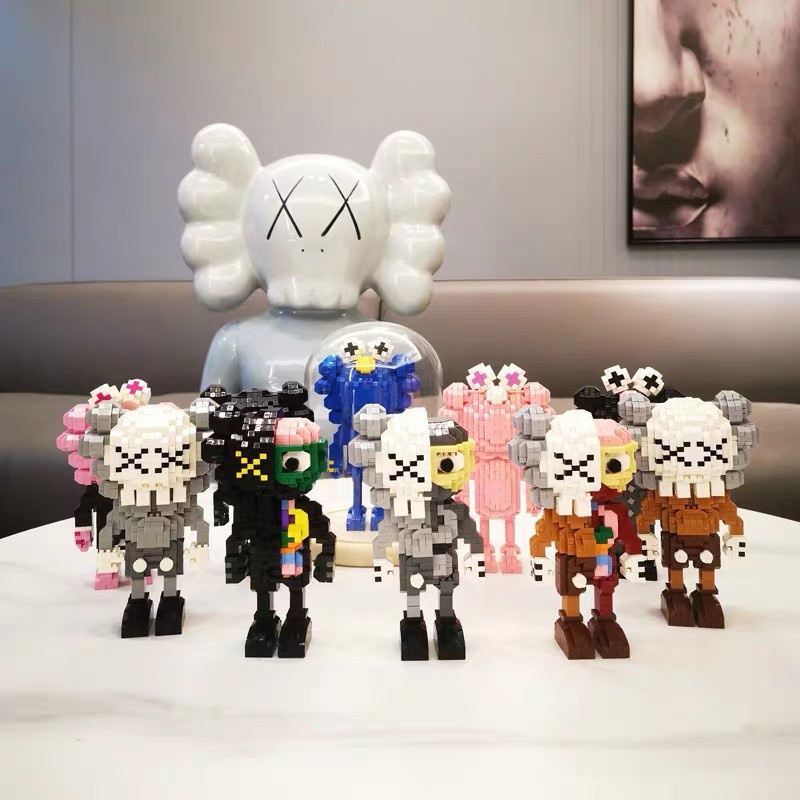 Bộ đồ chơi Lego Kaws mini mẫu xếp hình sáng tạo cho trẻ em Hot trend