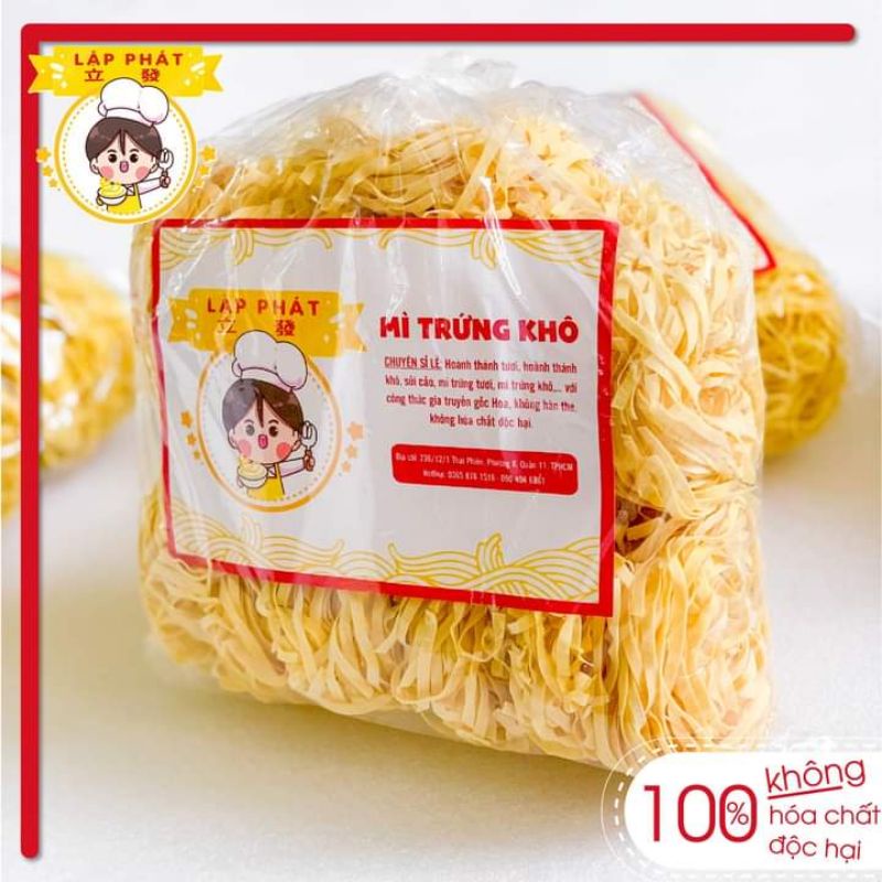 MÌ TRỨNG KHÔ GIA TRUYỀN 500GR - KHÔNG HÀN THE/CHẤT BẢO QUẢN.