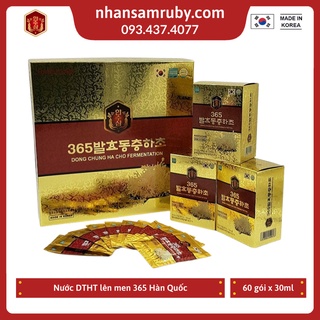 Nước đông trùng hạ thảo 365 hansusam hàn quốc hộp 60 gói x 50ml