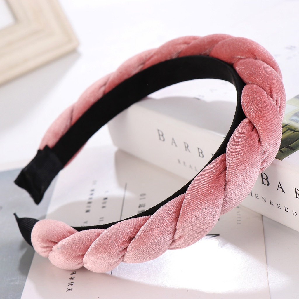 Haimeikang Fashion Solid Color Velvet Headbands For Women