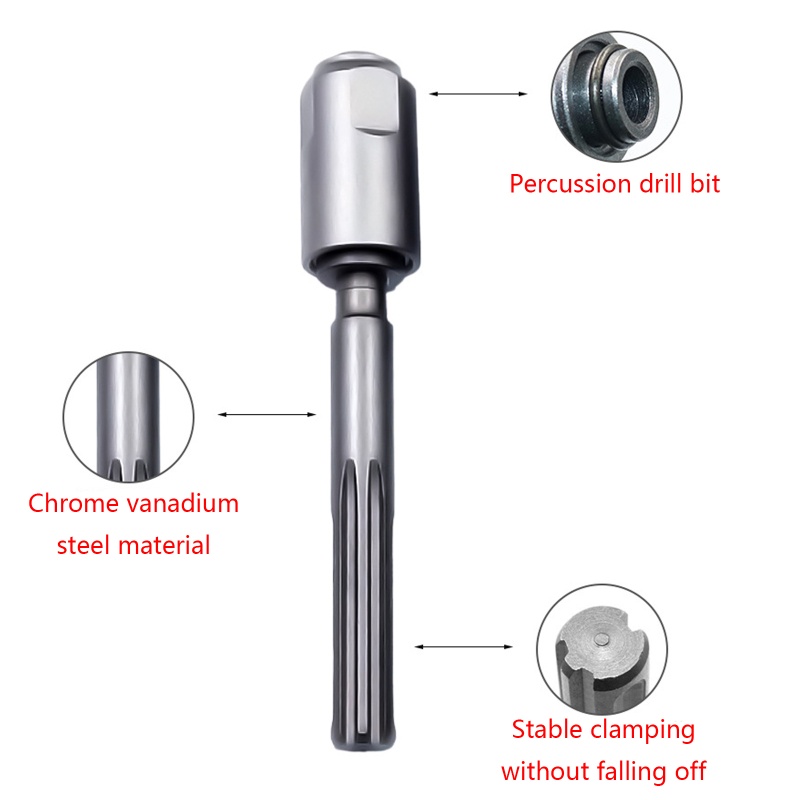 Đầu Chuyển Đổi Mũi Khoan Búa Điện Bằng Thép Vonfram Chống Ăn Mòn Chuyên Dụng Bits