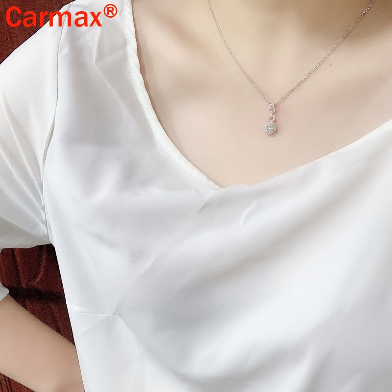 Vòng cổ Mặt Hình Moissanite Đính Đá Thời Trang Mới