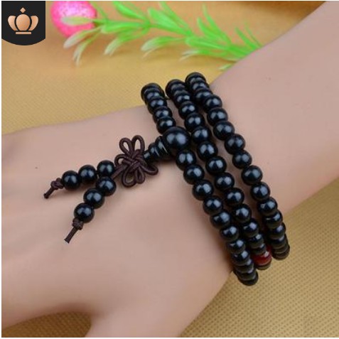 Vòng tay may mắn - Vòng phong thủy tự nhiên 108 hạt gỗ
