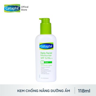 Cetaphil Chống nắng dưỡng ẩm hàng ngày cho da mặt Cetaphil Daily Facial Moisturizer 118ml SPF15/ PA++
