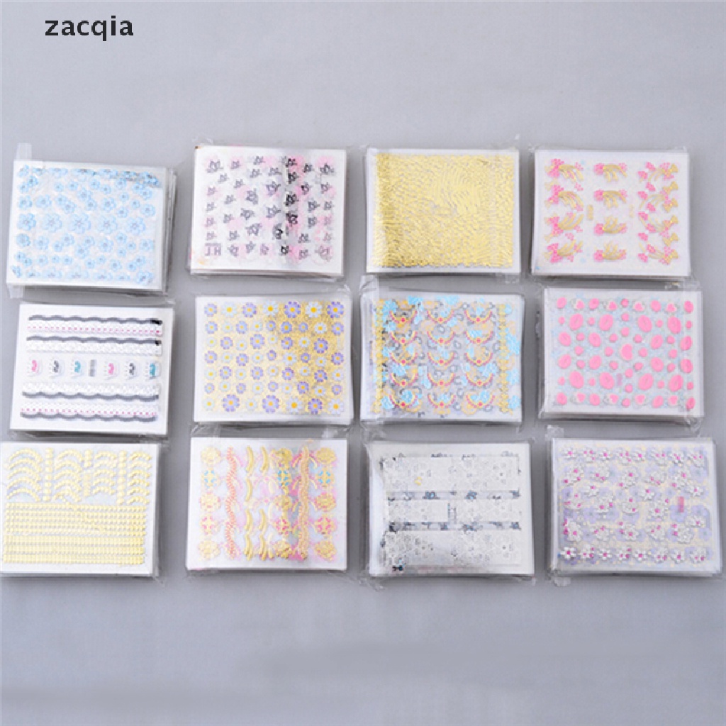 Miếng Dán Trang Trí Móng Tay Họa Tiết Hoa 3D Độc Đáo