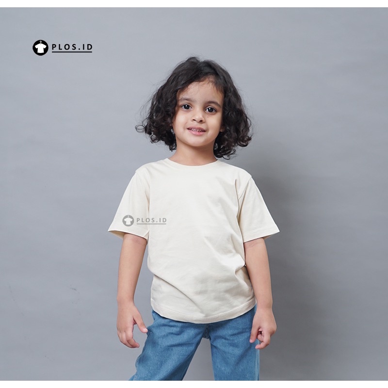 Áo Thun COTTON Màu Trơn Thời Trang Cho Nam Và Nữ 1-13 Tuổi Hiện Đại 30S