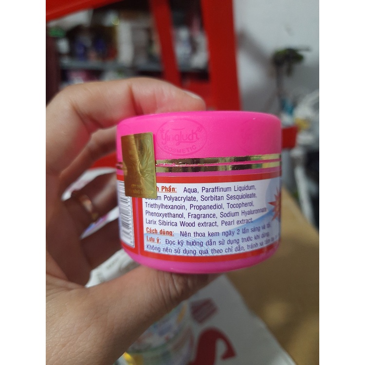 Kem Dưỡng Trắng Hồng Da Ngọc Trai Victory 15g Loại Kem Sệt màu hồng