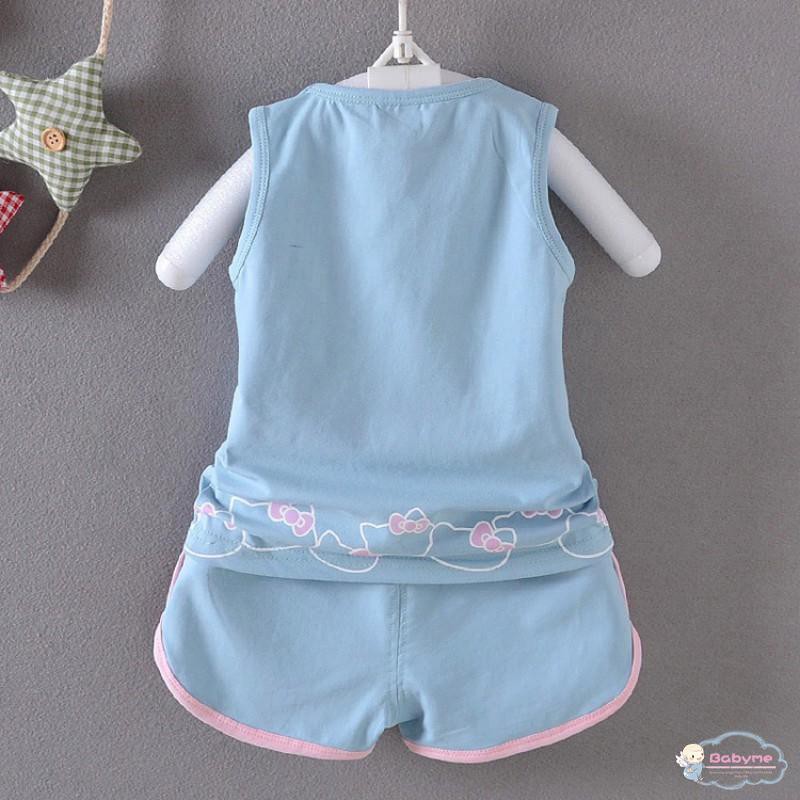 Set áo + quần Hello Kitty theo bộ cho bé gái 3-4 tuổi
