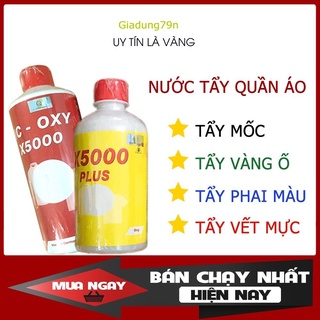 Nước Tẩy trắng Quần Áo Nấm Mốc,Vết ố Vàng Vic oxy X5000