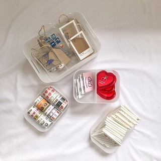 Hộp nhựa trữ đồ dùng, washi tape, sticker tiện lợi