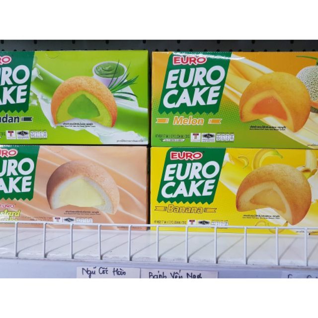 [Hàng nhập khẩu] Bánh trứng Thái Lan Euro Cake hộp 12c