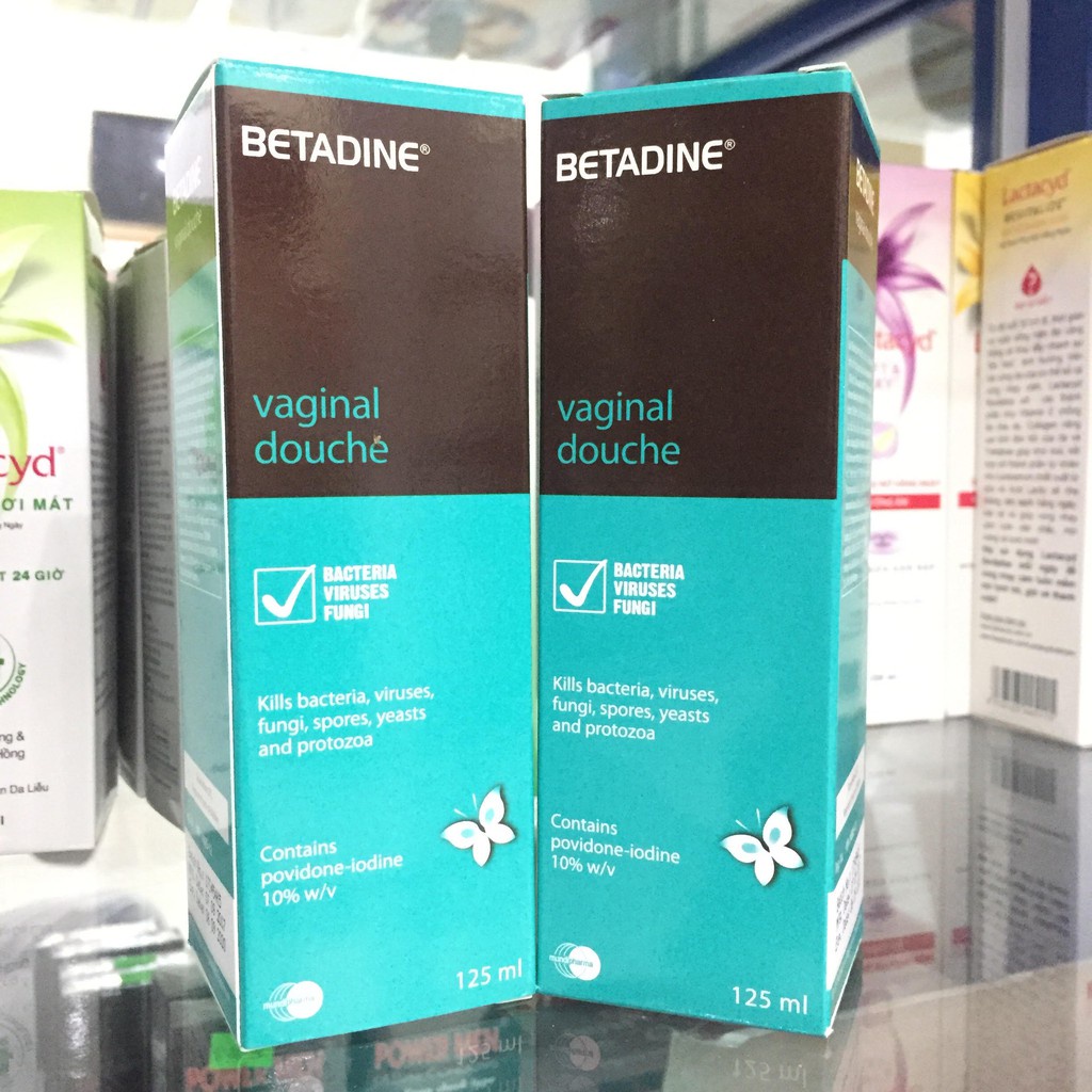 Betadin phụ khoa/ rauwr vết thương/ súc họng chai 125ml