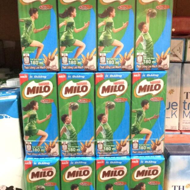 Lốc Sữa Milo vỉ 4 hộp x 180ml