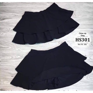 CHÂN VÁY BIGSIZE 2TẦNG CÓ QUẦN TRONG-SIZE XL,XXL
