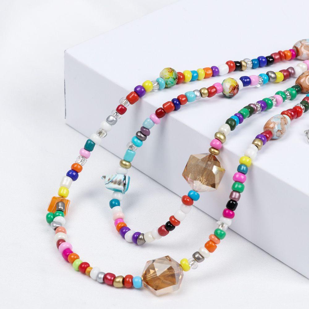 PINEVN Dây Đeo Khẩu Trang Đính Hạt Nhiều Màu Sắc Chống Thất Lạc Có Thể Điều