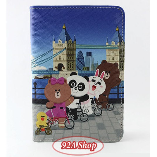 VỎ HỘ CHIẾU PASSPORT GẤU BROWN THỎ CONY MS02 LONDON