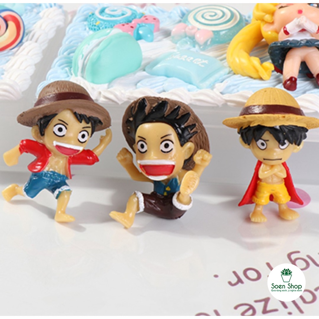 |FREESHIP| Phụ kiện LUFFY one piece - Phụ kiện trang trí cây xanh để bàn làm việc, mô hình trang trí cho bể cá, tiểu cản