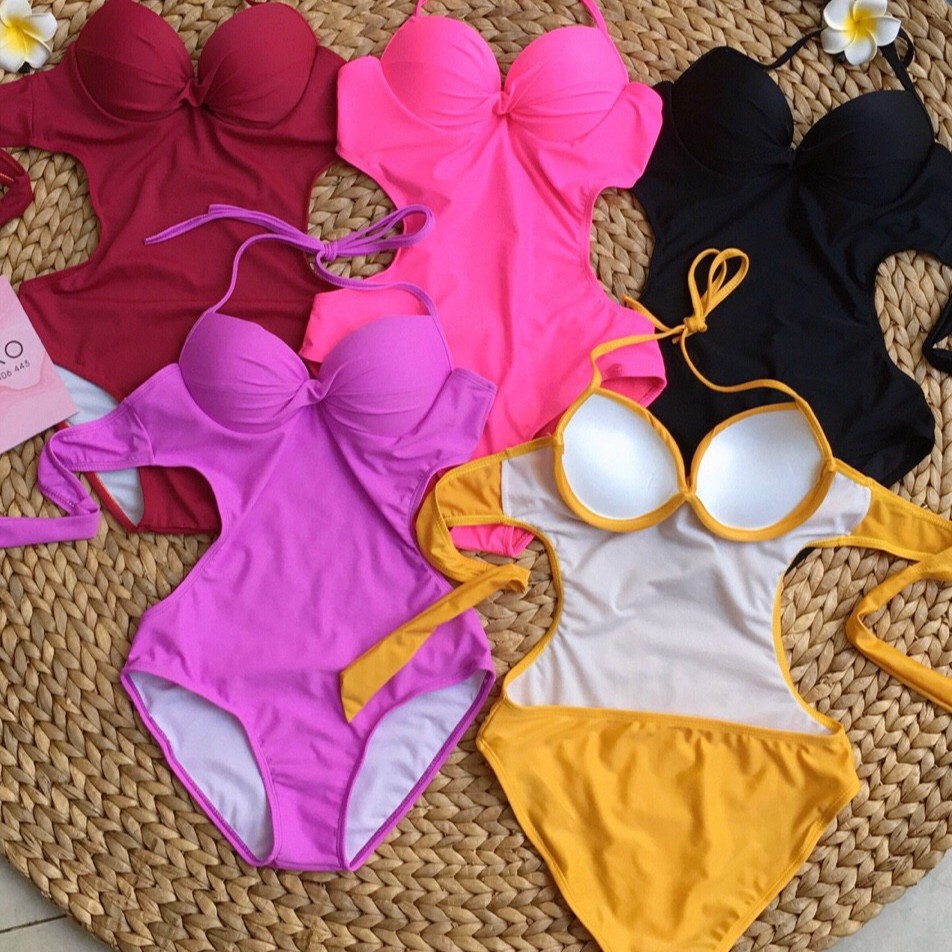 Đồ Bơi Nữ Một Mảnh Đi Biển Khoét Eo Mút Nâng Freesize BHV044 | BigBuy360 - bigbuy360.vn