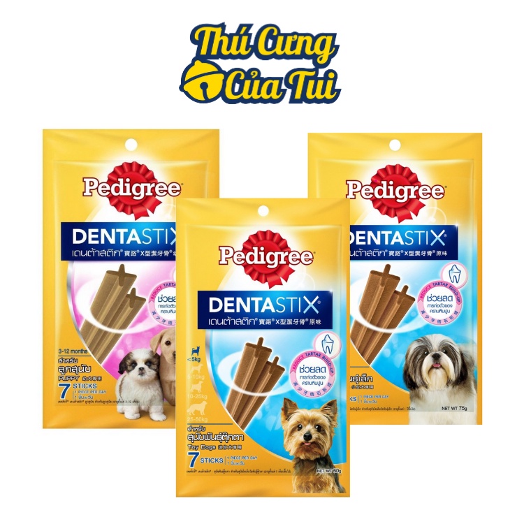 Thanh nhai sạch răng bánh xương Pedigree Dentastix cho chó - Thú Cưng Của Tui