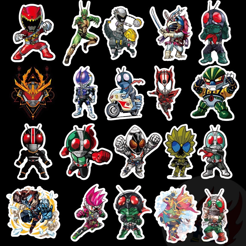❉ Masked Rider Series 01 Stickers ❉ 50Pcs/Set  Anime Kamen Rider DIY Fashion Mixed Doodle Decals Stickers