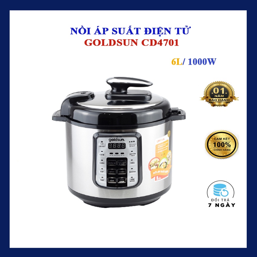 Nồi Áp Suất Điện Đa Năng Goldsun CD4701. Hàng chính hãng