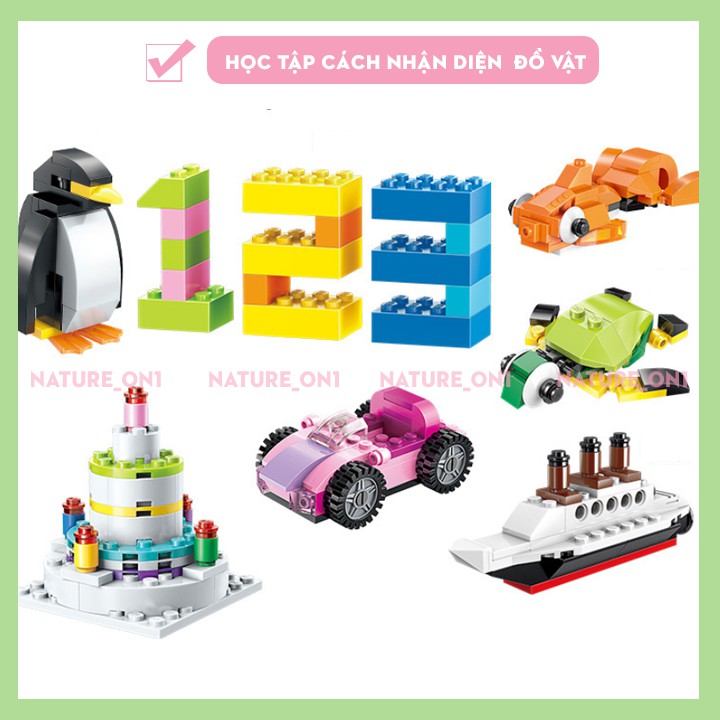 Bộ Xếp Hình Lego 460 Chi Tiết, Rèn Luyện Tính Khéo Léo, Sức Sáng Tạo, Nhẫn Nại Cho Bé