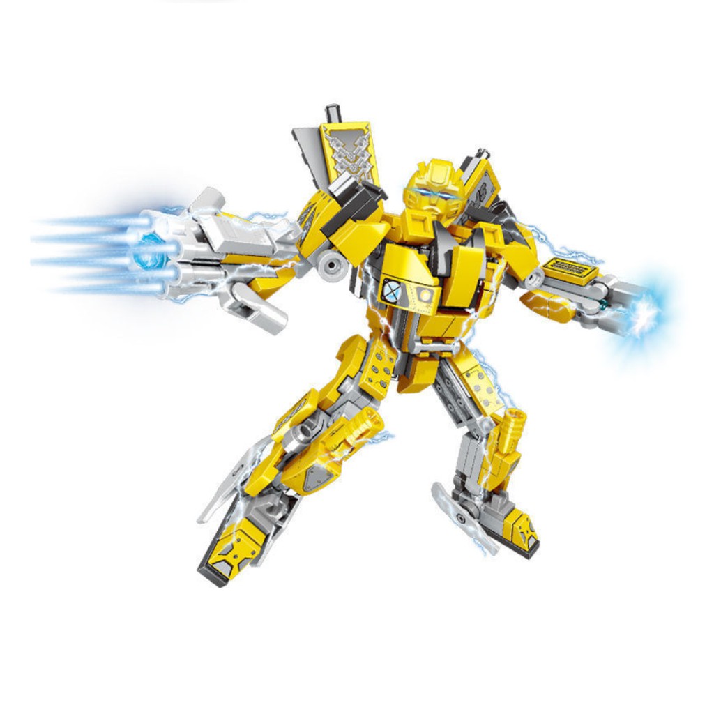 [255 CHI TIẾT-HÀNG CHUẨN] BỘ ĐỒ CHƠI XẾP HÌNH LEGO Transformer BUMBLEBEE - Lego Robot Biến Hình