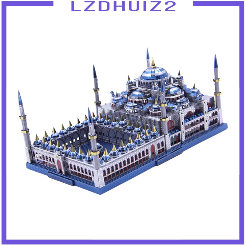 Les Fleurs 1:680 3D Metal Art 229pcs Sculpture Model Assembly Kits -Blue Mosque