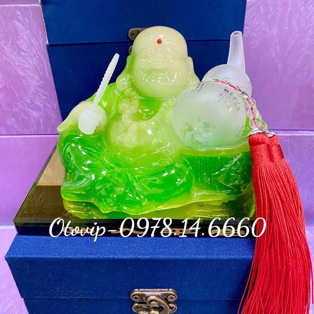 Tượng di lặc ngồi size lớn trang trí taplo xe hơi ✨ Bàn Làm Việc, Mang Lại Bình An May Mắn