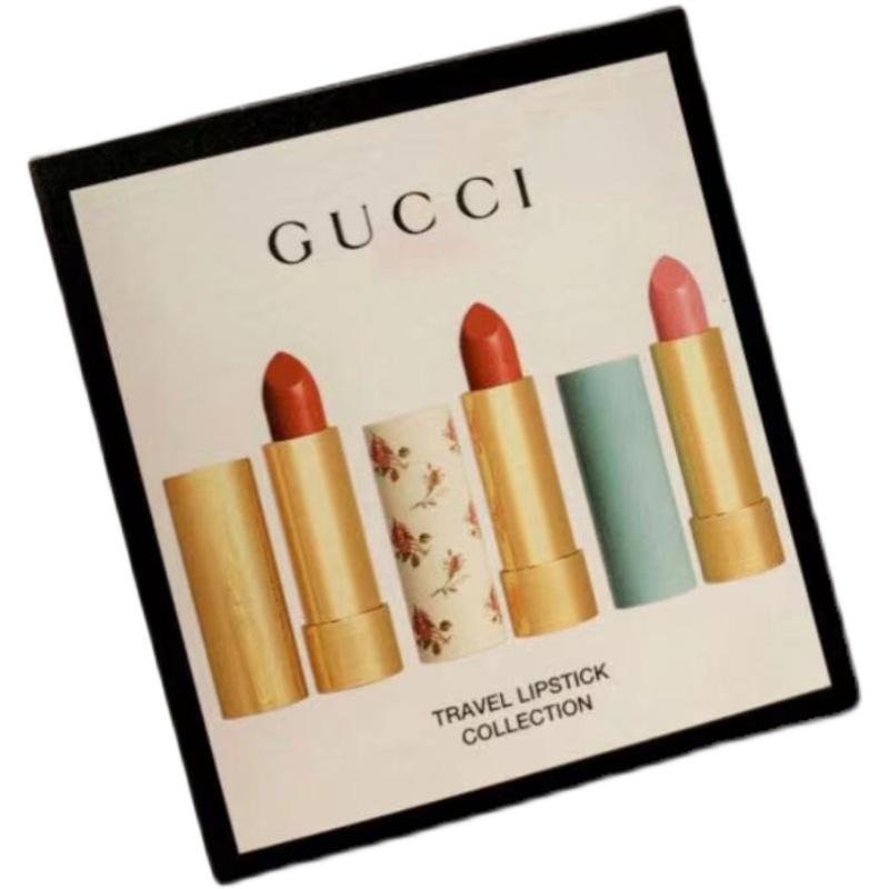 Son Môi Dưỡng Ẩm Màu Lì Vỏ Vàng Hiệu Gucci 25#02 Bộ Hộp Quà Tặng 1.3g