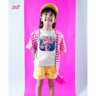 Áo thun Cotton Unisex - Movie - Pink Panther - Logo Pink Panther