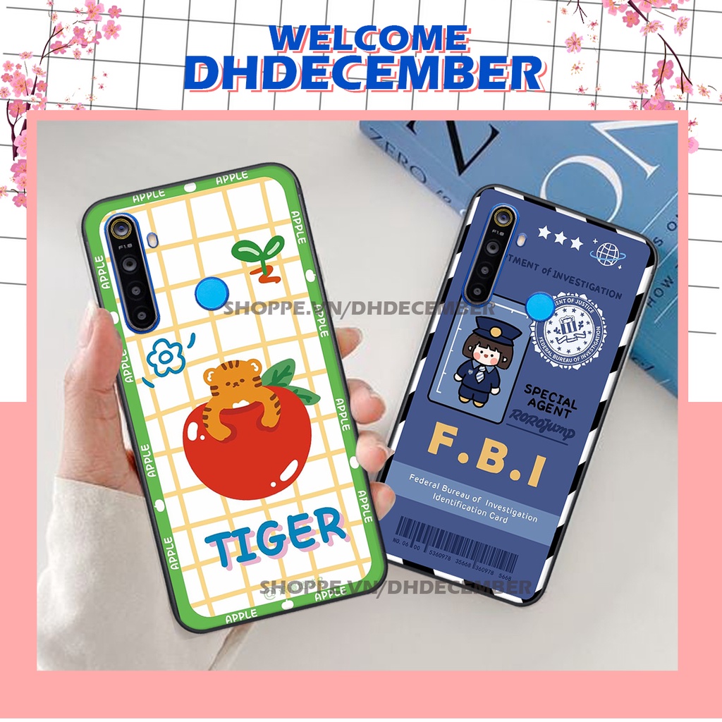 Ốp lưng Realme 5/ 5 PRO / C3 / 6i in hình 3D GẤU HỒNG-GẤU BEER -CỰC XINH-RẺ