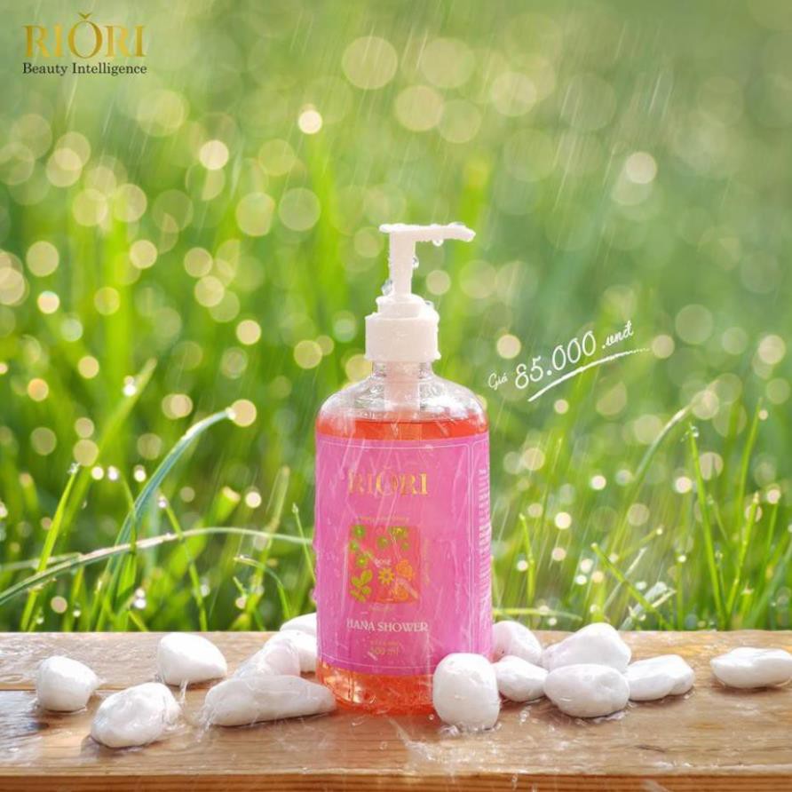 Sữa Tắm - sữa tắm Trắng Hương Hoa Hồng Riori Hana Shower Gel Rose