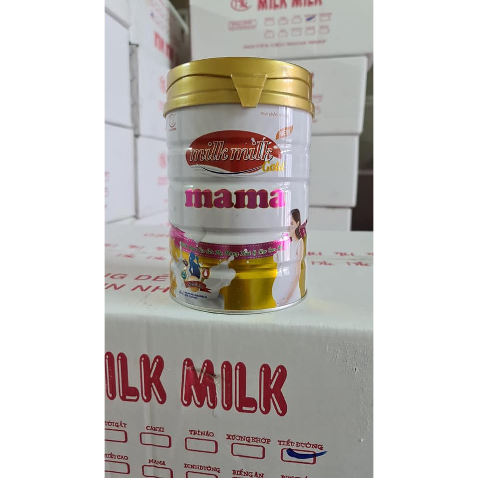 Sữa dinh dưỡng cho mẹ bầu và cho con bú Milkmilkgold mama 900g (mẫu mới)